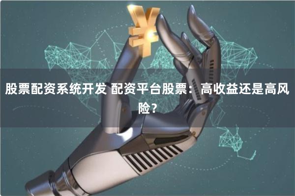 股票配资系统开发 配资平台股票：高收益还是高风险？