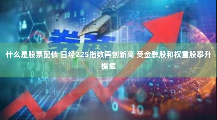 什么是股票配债 日经225指数再创新高 受金融股和权重股攀升提振